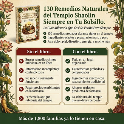 Los 130 Remedios Naturales del Templo Shaolin