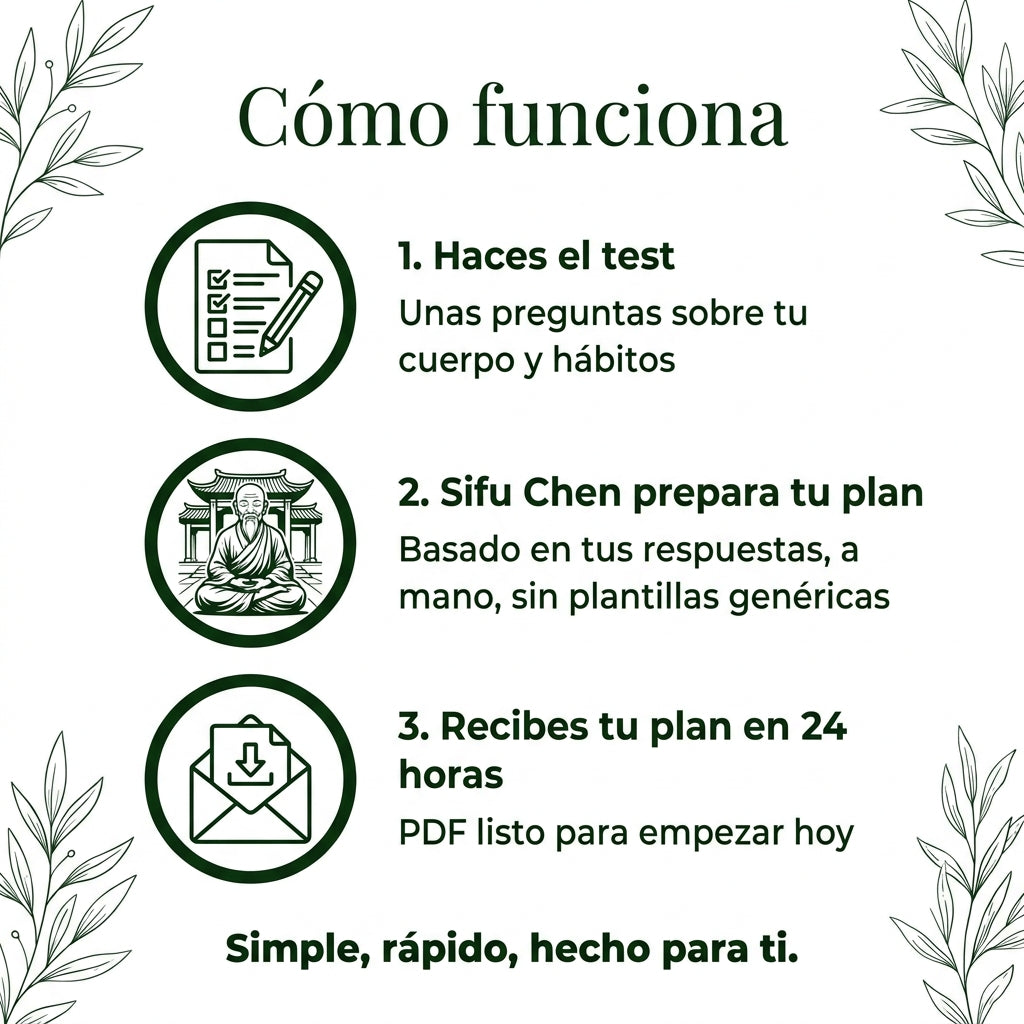 Tu Plan Personalizado — Escrito por Sifu Chen