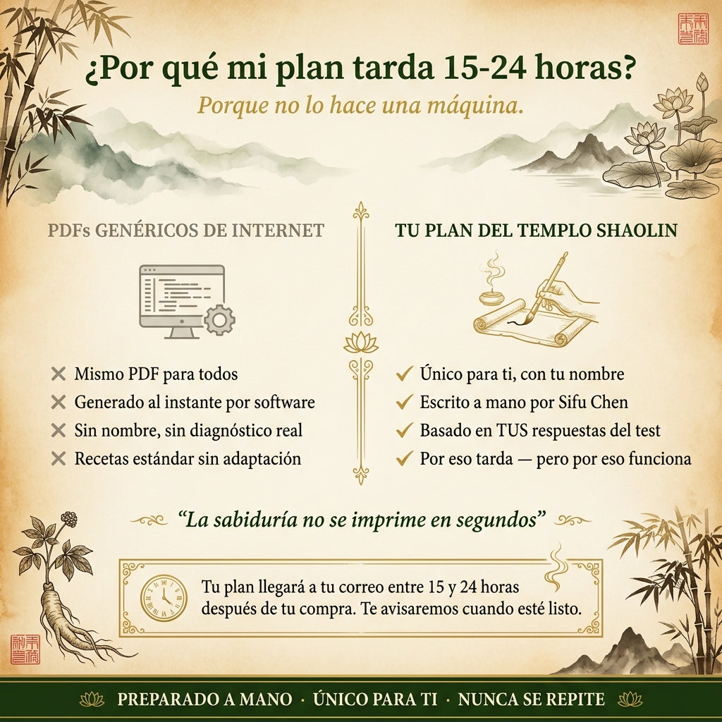 Tu Plan Personalizado — Escrito por Sifu Chen