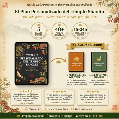 Tu Plan Personalizado — Escrito por Sifu Chen